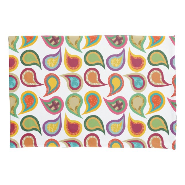 Atomic Paisleys  Pillow Case (Front)