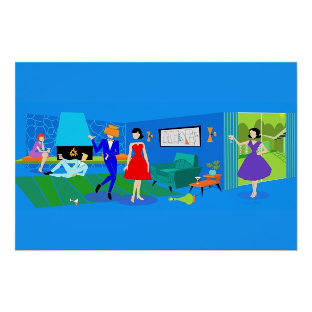 Atomic Palm Springs Cocktail Party Poster (Front)