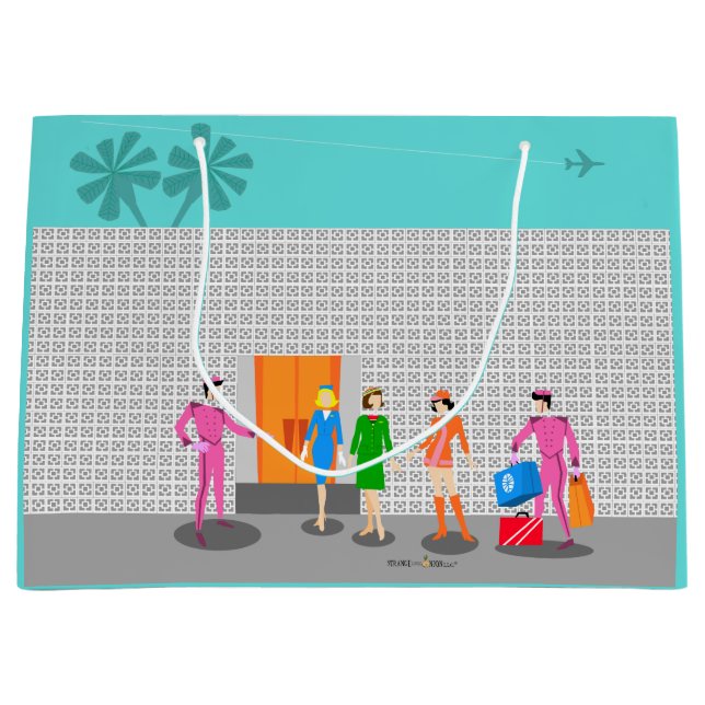 Atomic Palm Springs Stewardess Party Gift Bag (Front)