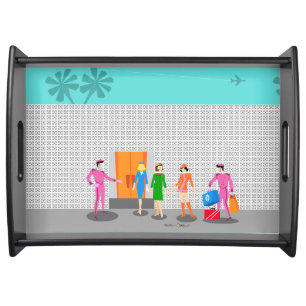 Atomic Palm Springs Stewardess Party serving tray