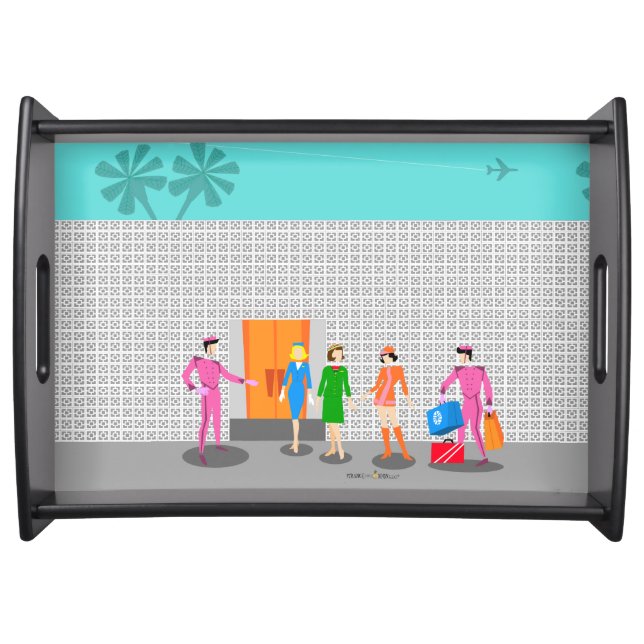 Atomic Palm Springs Stewardess Party serving tray (Front)