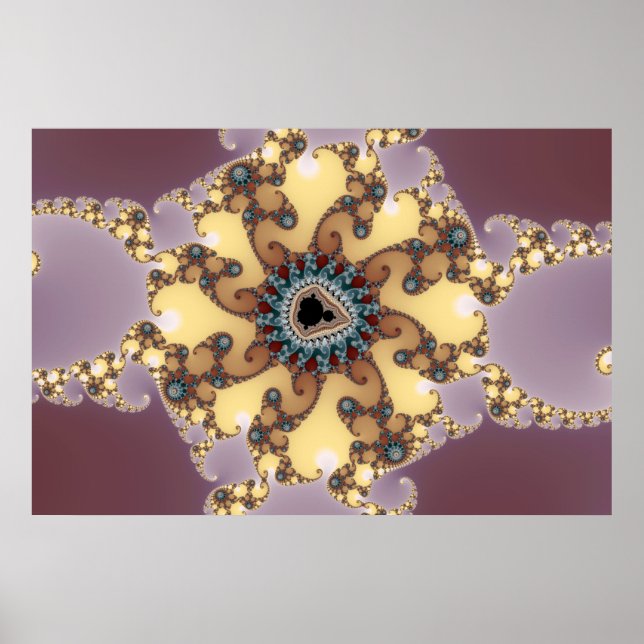 Atomic Particle - Fractal Poster (Front)
