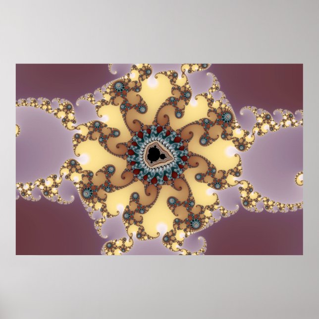 Atomic Particle - Fractal Poster (Front)