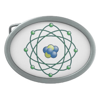 Atomic Particle Super Hero Oval Belt Buckle