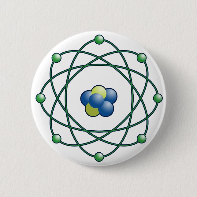 Atomic Particles Pinback Button (Front)