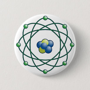 Atomic Particles Pinback Button