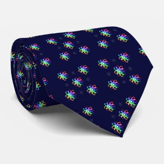 Atomic Pattern | Dark blue Neck Tie