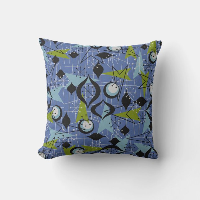 Atomic Patterns, Fifties Style, Arrows Pillow (Front)