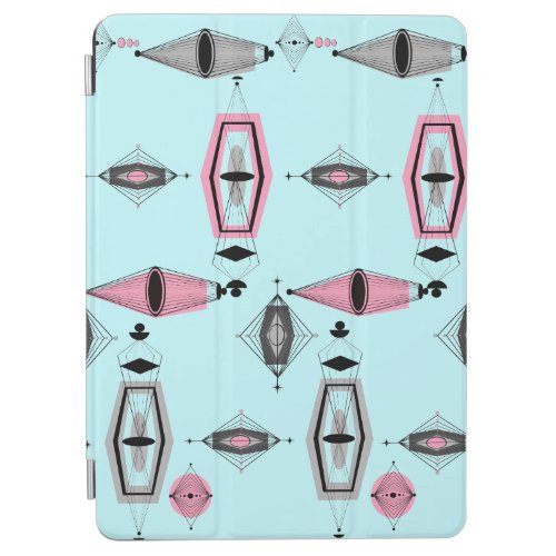 Atomic Pink  Gray Pattern iPad Air Cover