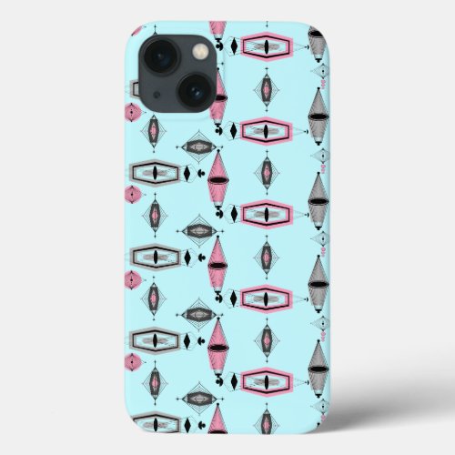 Atomic Pink  Grey Pattern iPhone 66S Case