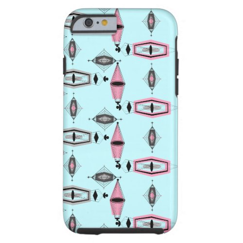 Atomic Pink  Grey Pattern iPhone 66S Plus Case