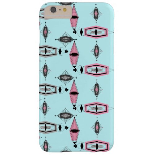 Atomic Pink  Grey Pattern iPhone 66S Plus Barely There iPhone 6 Plus Case
