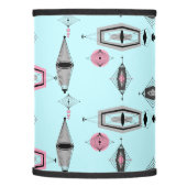 Atomic Pink & Grey Pattern Lamp Shade (Left)