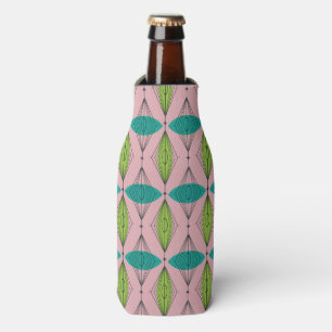Atomic Pink Ogee and Starbursts Bottle Cooler