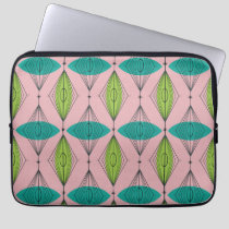 Atomic Pink Ogee & Starburst Laptop Sleeve