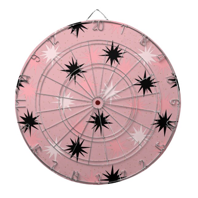 Atomic Pink Starbursts Dartboard (Front)