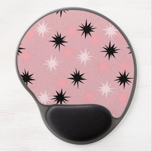 Atomic Pink Starbursts Gel Mousepad