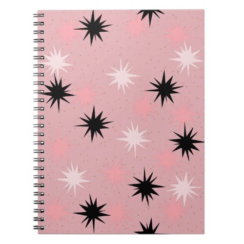 Atomic Pink Starbursts Notebook