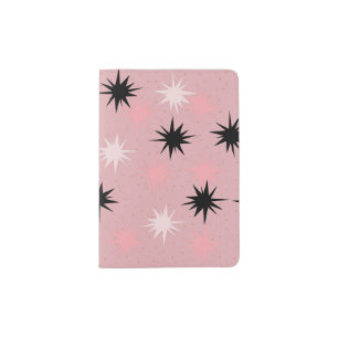 Atomic Pink Starbursts Passport Cover