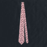 Atomic Pink Starbursts Tie<br><div class="desc">This Atomic Pink Starbursts Tie has all of the mid century modern fun of your grandma’s kitchen, minus the sticky linoleum. The kitschy design features a pink background with gold speckles and randomly placed starbursts in black and two shades of pink. This vintage inspired pattern is mod enough to be...</div>