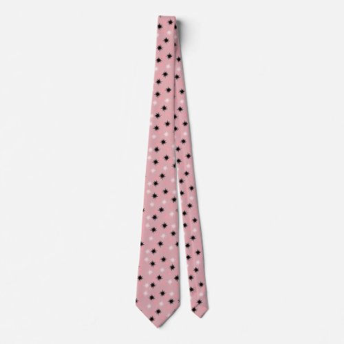 Atomic Pink Starbursts Tie