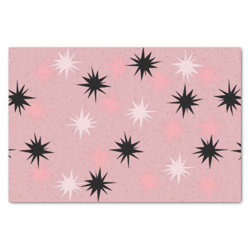 Atomic Pink Starbursts Tissue Paper