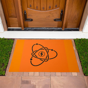 Atomic Power Energy Symbol Science and Tech Doormat