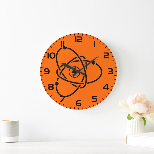 Atomic Power Energy Symbol Science and Tech  Large Clock (Creator Uploaded)