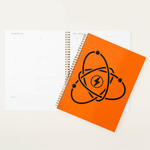 Atomic Power Energy Symbol Science and Tech Planner