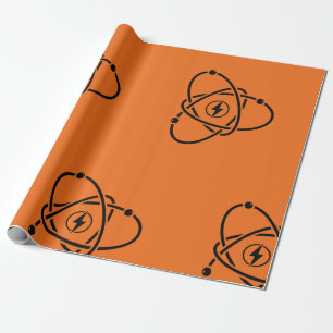 Atomic Power Energy Symbol Science and Tech Wrapping Paper