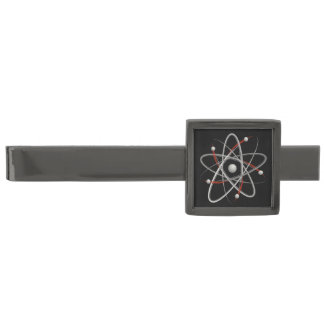 Atomic Power Gunmetal Finish Tie Clip