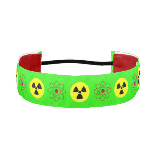 Atomic Radiation Sign 1-1/2" Non-Slip Headband