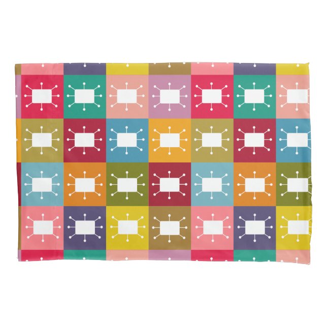 Atomic Rectangles  Pillow Case (Front)