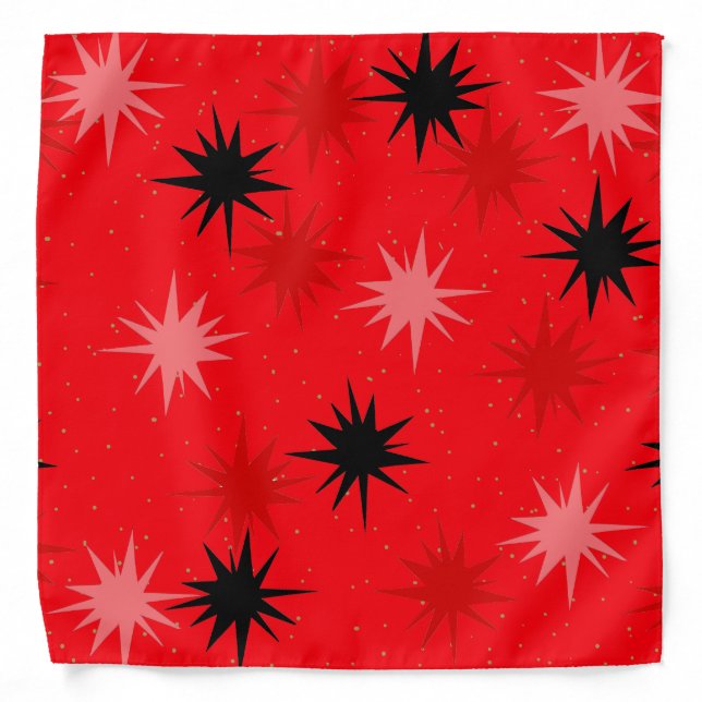 Atomic Red Starbursts Bandana (Front)