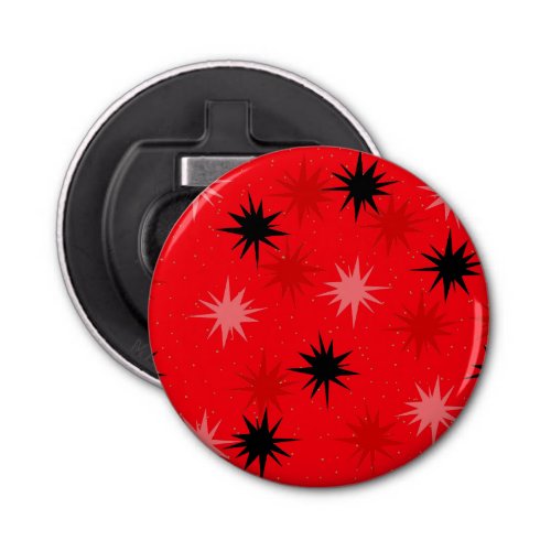 Atomic Red Starbursts Bottle Opener