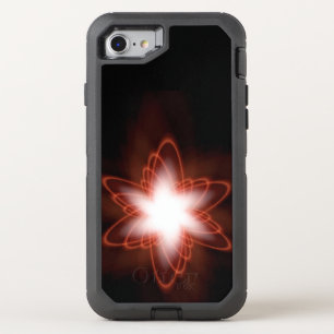 Atomic Red Swirl OtterBox Defender iPhone SE/8/7 Case