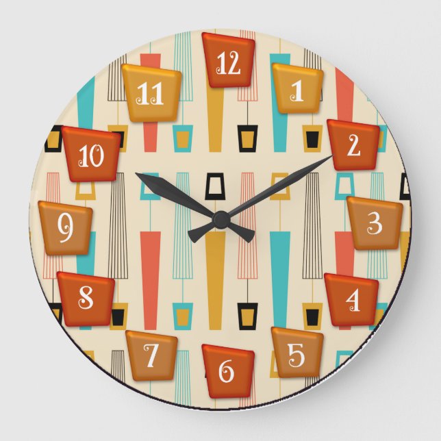 Atomic Retro Circular Large Clock (Front)