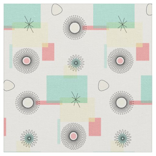 Atomic Retro Geo Fabric