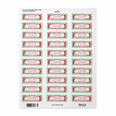 Atomic Retro Holiday Return Address Label | Zazzle