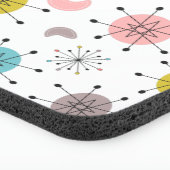 Atomic Retro Starburst Pattern Seat Cushion (Corner Detail)