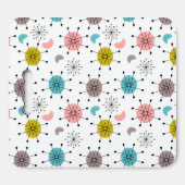 Atomic Retro Starburst Pattern Seat Cushion (Front Horizontal)