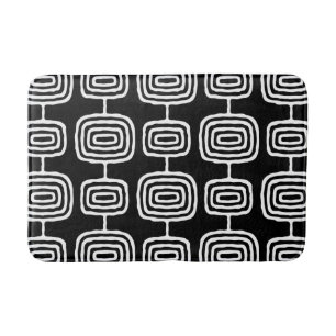 Atomic Rings Abstract Pattern Bath Mat