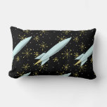 Atomic Rocket Lumbar Pillow at Zazzle