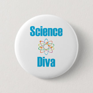 Atomic Science Diva Pinback Button