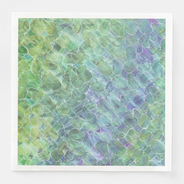 atomic sea glass : paper dinner napkins (Front)