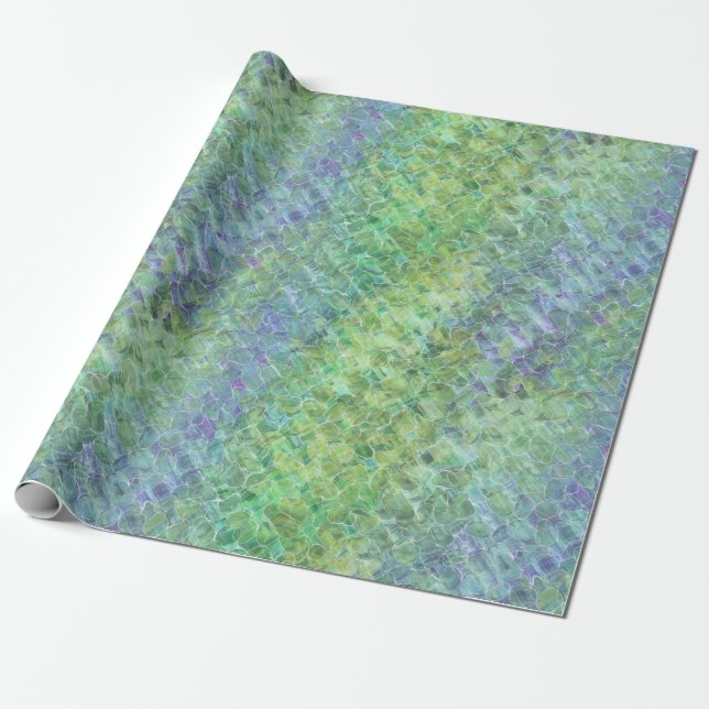 atomic sea glass : wrapping paper (Unrolled)