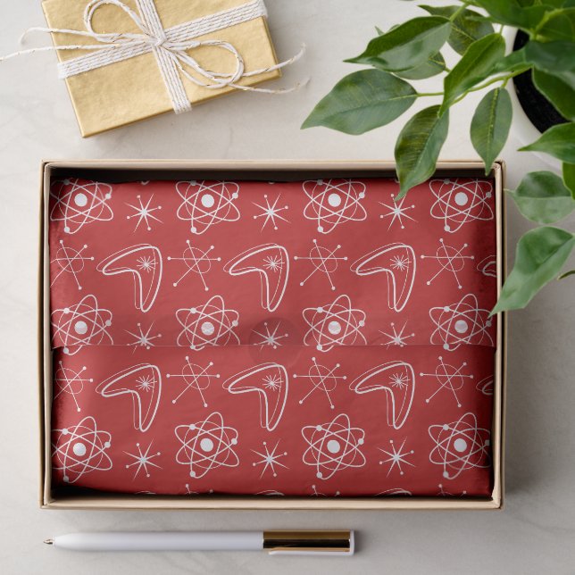 Atomic Shapes MidCentury Modern Christmas MCM  T Tissue Paper (Gift)
