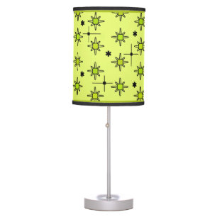 Atomic Sky Starbursts Chartreuse Table Lamp