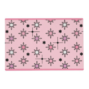 Atomic Sky Starbursts Pink Placemat