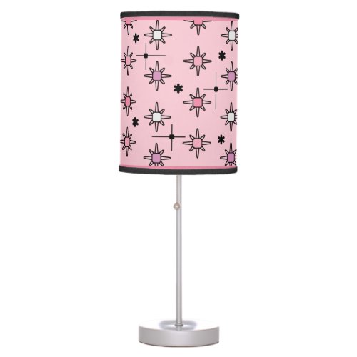 Atomic Sky Starbursts Pink Table Lamp
